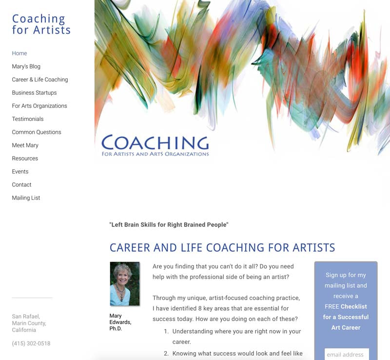 Coaching for Artists