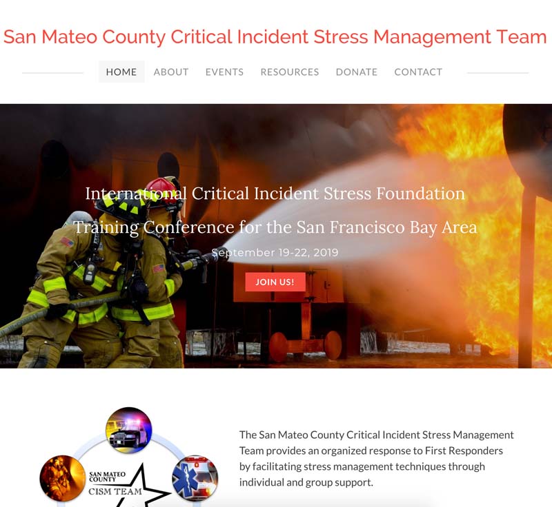 San Mateo County CISM Team website